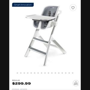 BRAND NEW IN BOX 4moms high chair white/gray